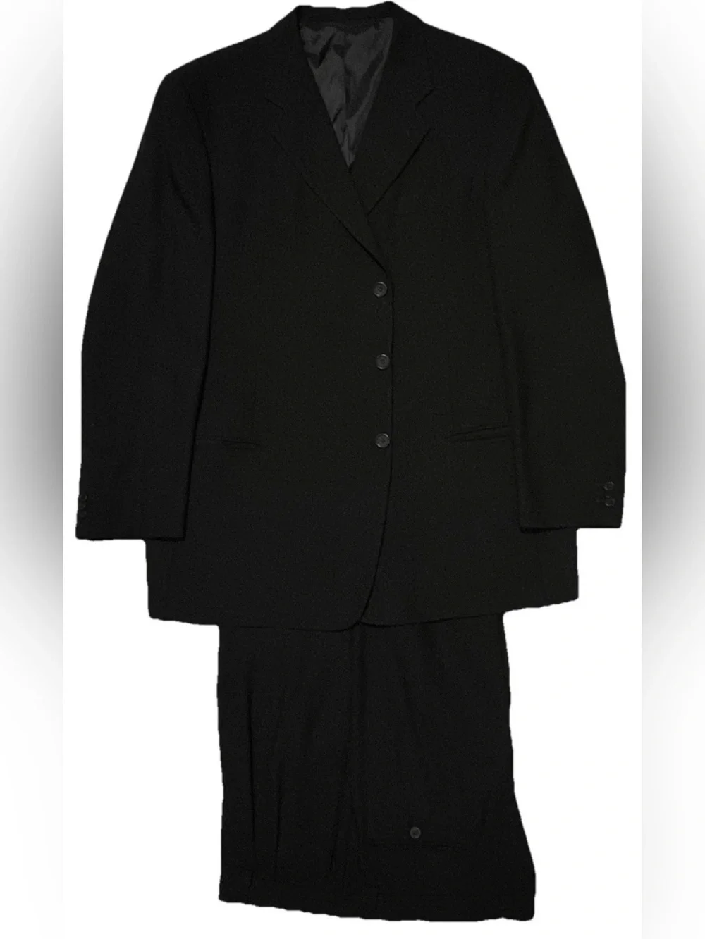 $2695 GIORGIO ARMANI MANI SUIT 48R 48 R SAKS 5TH SINGLE BREASTED BLACK 4 SZN